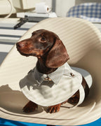 Dachshund Trenchcoat, Khakifarbener karierter Hunde-Regenmantel, winddichte Haustierjacke für langrückige Hunde