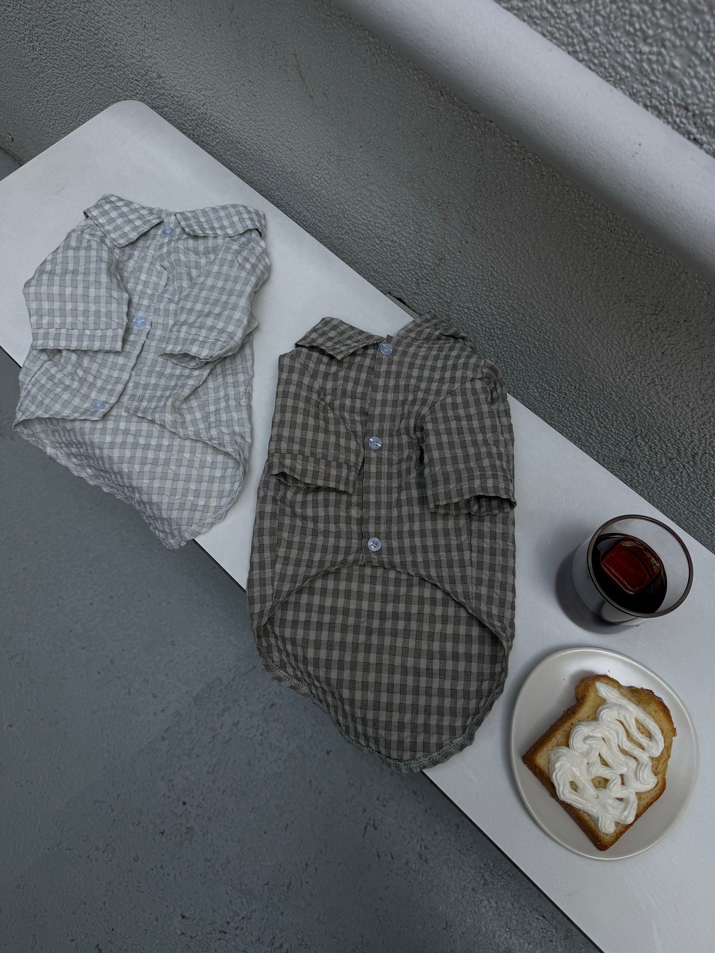 The Textured Plaid Button-Down | Premium Cotton Knit