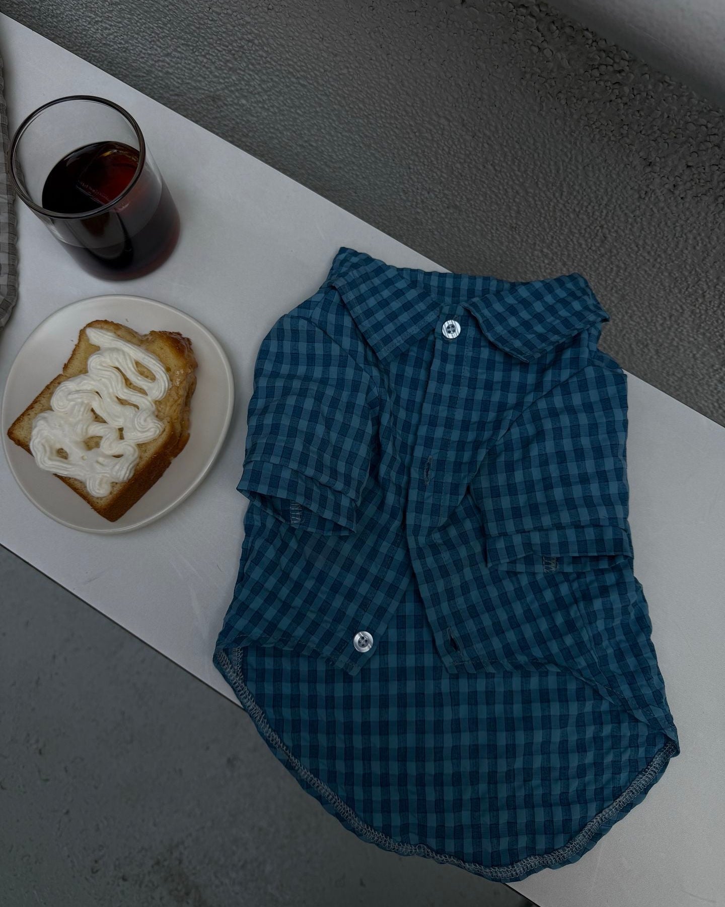 The Textured Plaid Button-Down | Premium Cotton Knit