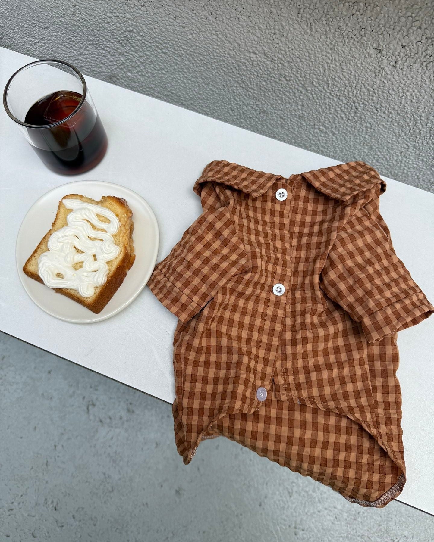 The Textured Plaid Button-Down | Premium Cotton Knit