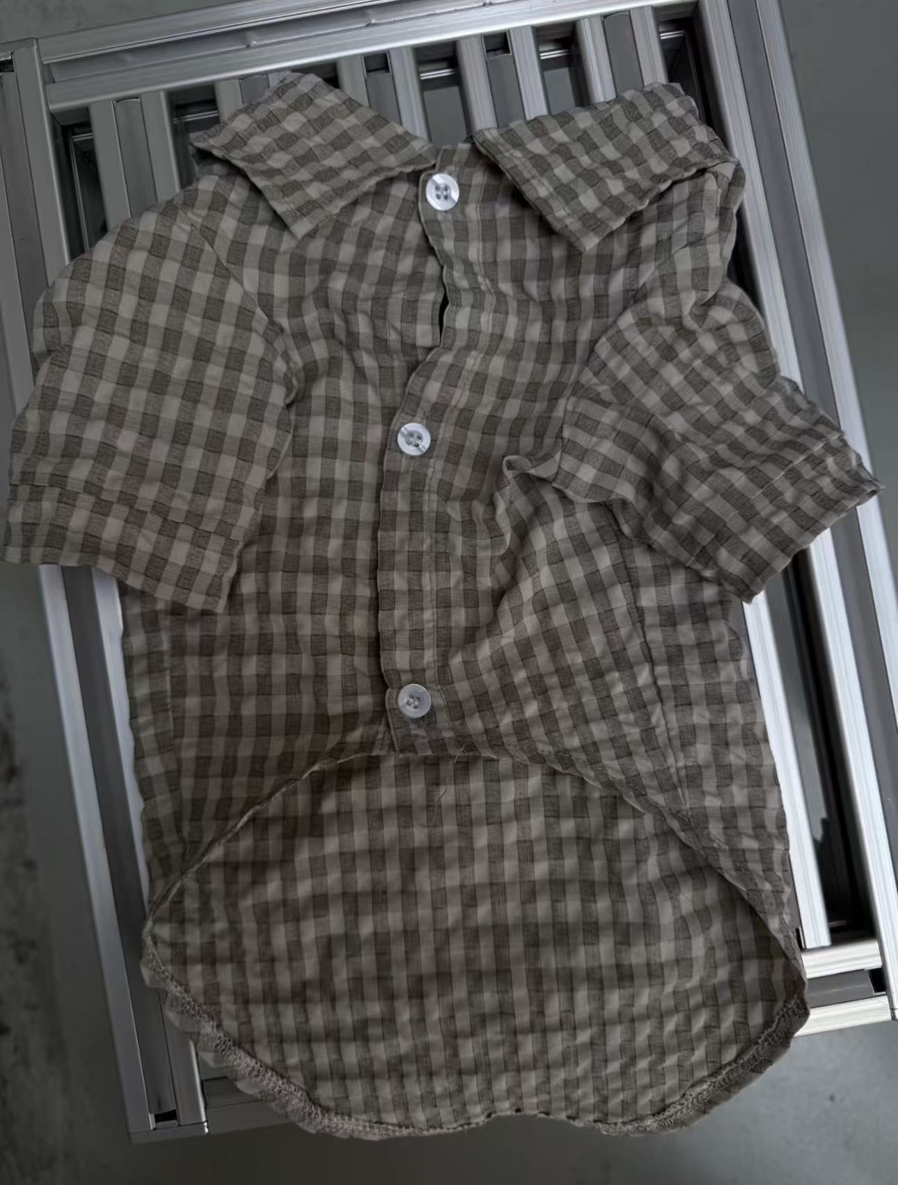 The Textured Plaid Button-Down | Premium Cotton Knit