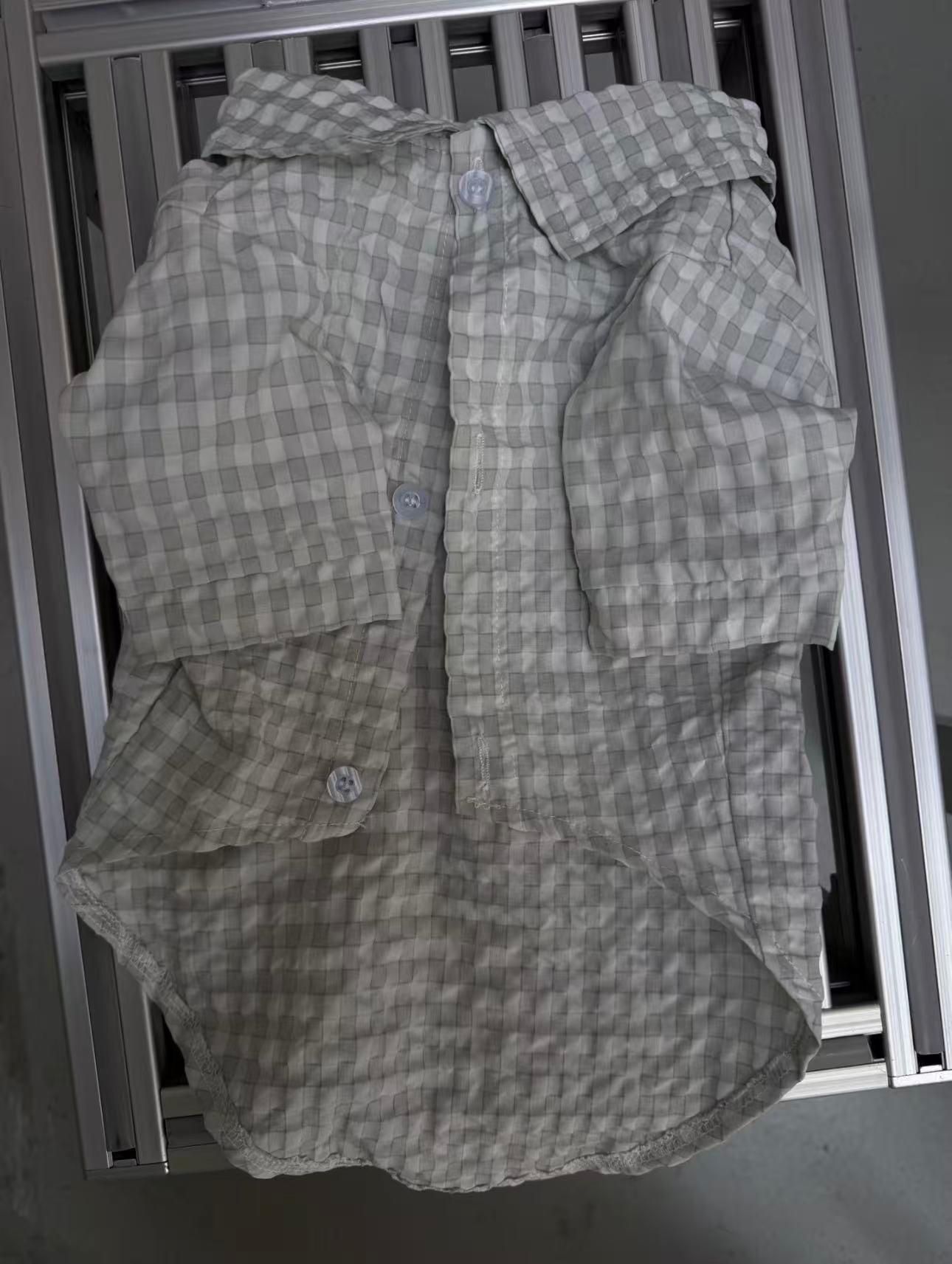 The Textured Plaid Button-Down | Premium Cotton Knit