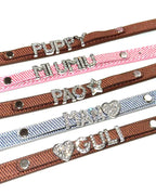 Collana con nome personalizzabile a forma di bassotto | Collare personalizzato a maglie piatte in oro | Gioielli su misura per l'identità dell'animale domestico