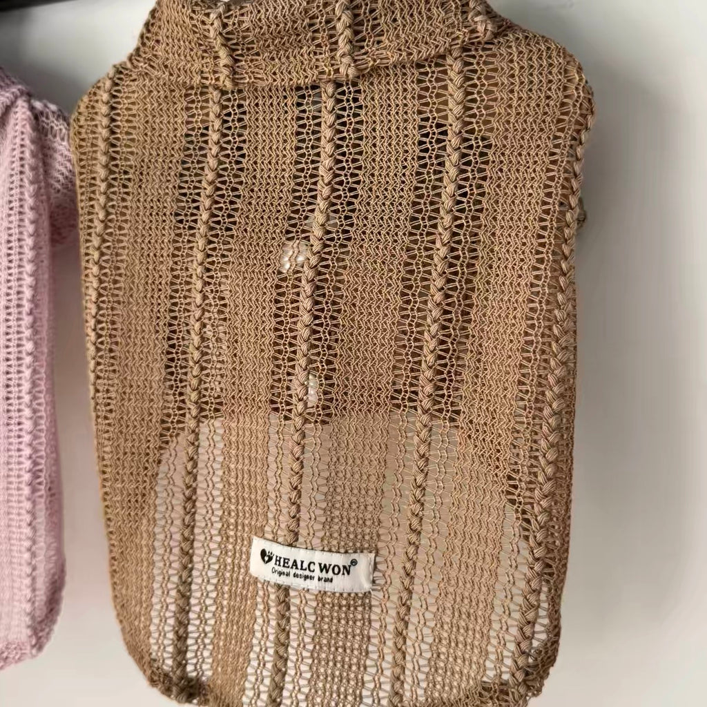 Open-Knit Collared Dog Shirt