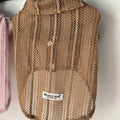 Open-Knit Collared Dog Shirt