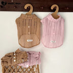 Open-Knit Collared Dog Shirt