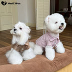 Open-Knit Collared Dog Shirt