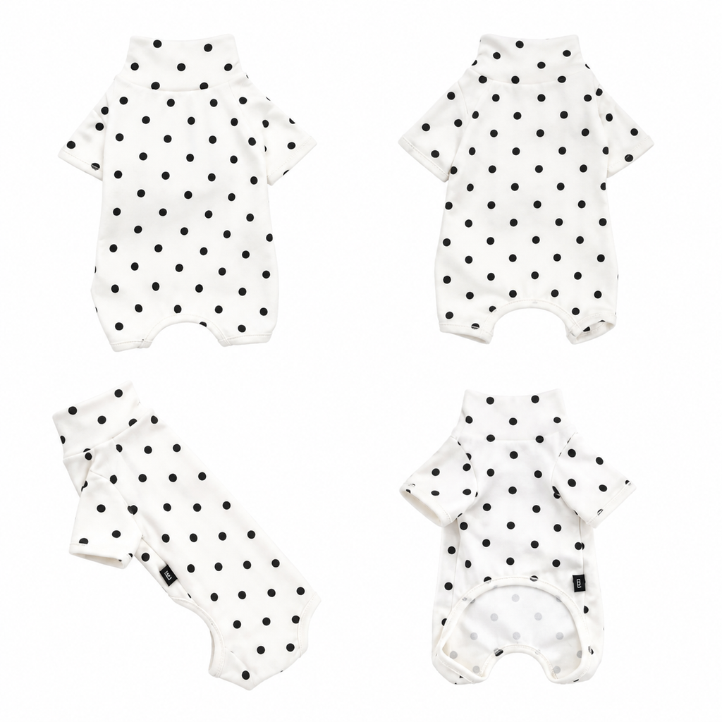 Timeless Polka Dot Knit Jumpsuit