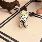 Banana Milk Cow Print Dog Onesie Pajamas - Dapper Weenie Co