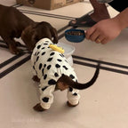 Banana Milk Cow Print Dog Onesie Pajamas - Dapper Weenie Co