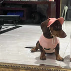 Dusty Pink Waffle Knit Dog Vest Shirt - Dapper Weenie Co