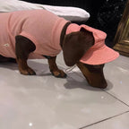 Dusty Pink Waffle Knit Dog Vest Shirt - Dapper Weenie Co