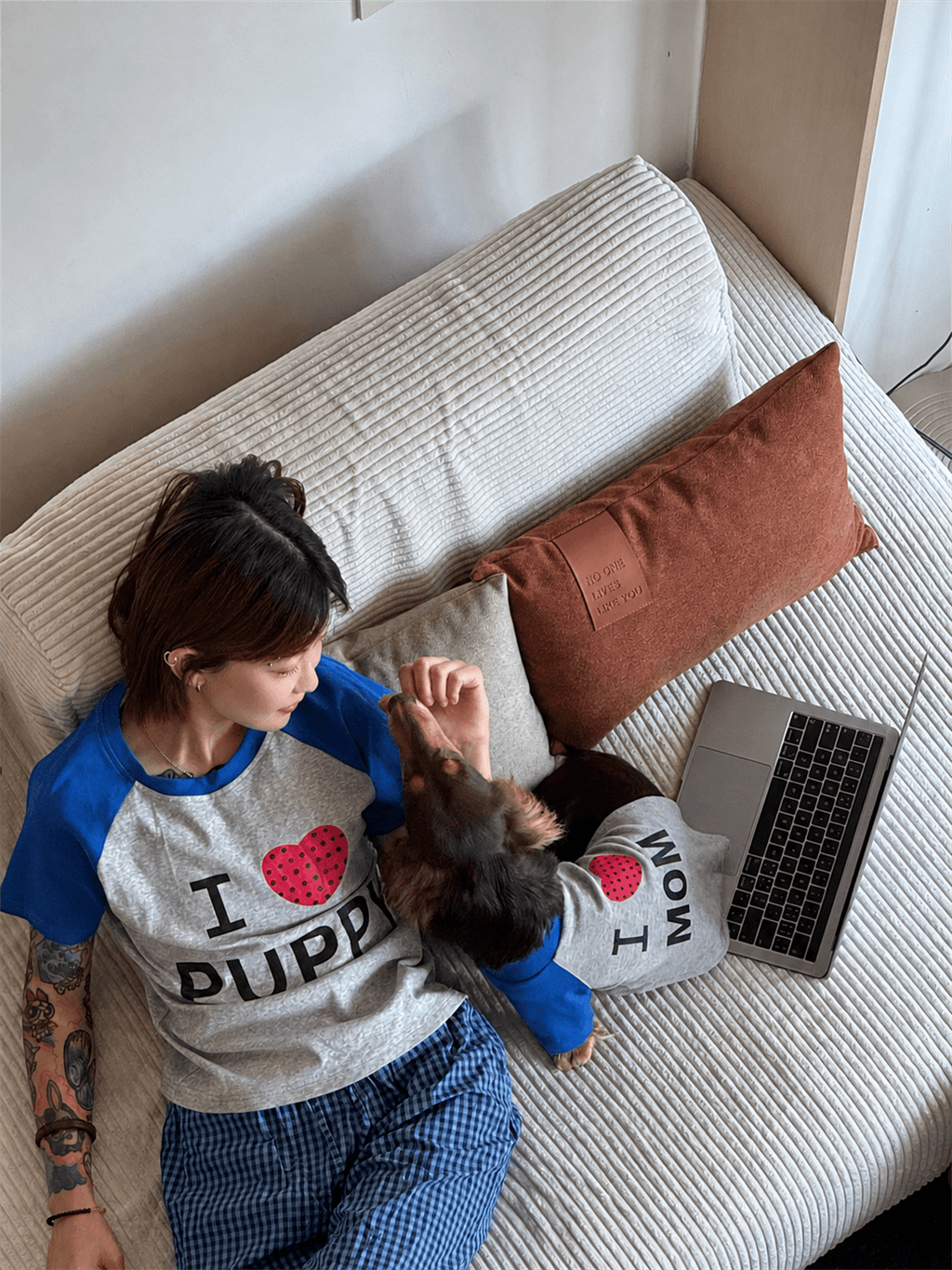 "I ❤️ Mom & Puppy" Matching Pet & Owner Tee Set - Dapper Weenie Co