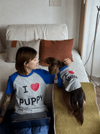 "I ❤️ Mom & Puppy" Matching Pet & Owner Tee Set - Dapper Weenie Co