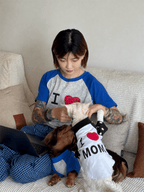 "I ❤️ Mom & Puppy" Matching Pet & Owner Tee Set - Dapper Weenie Co