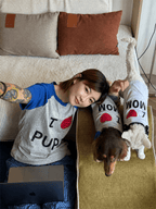 "I ❤️ Mom & Puppy" Matching Pet & Owner Tee Set - Dapper Weenie Co