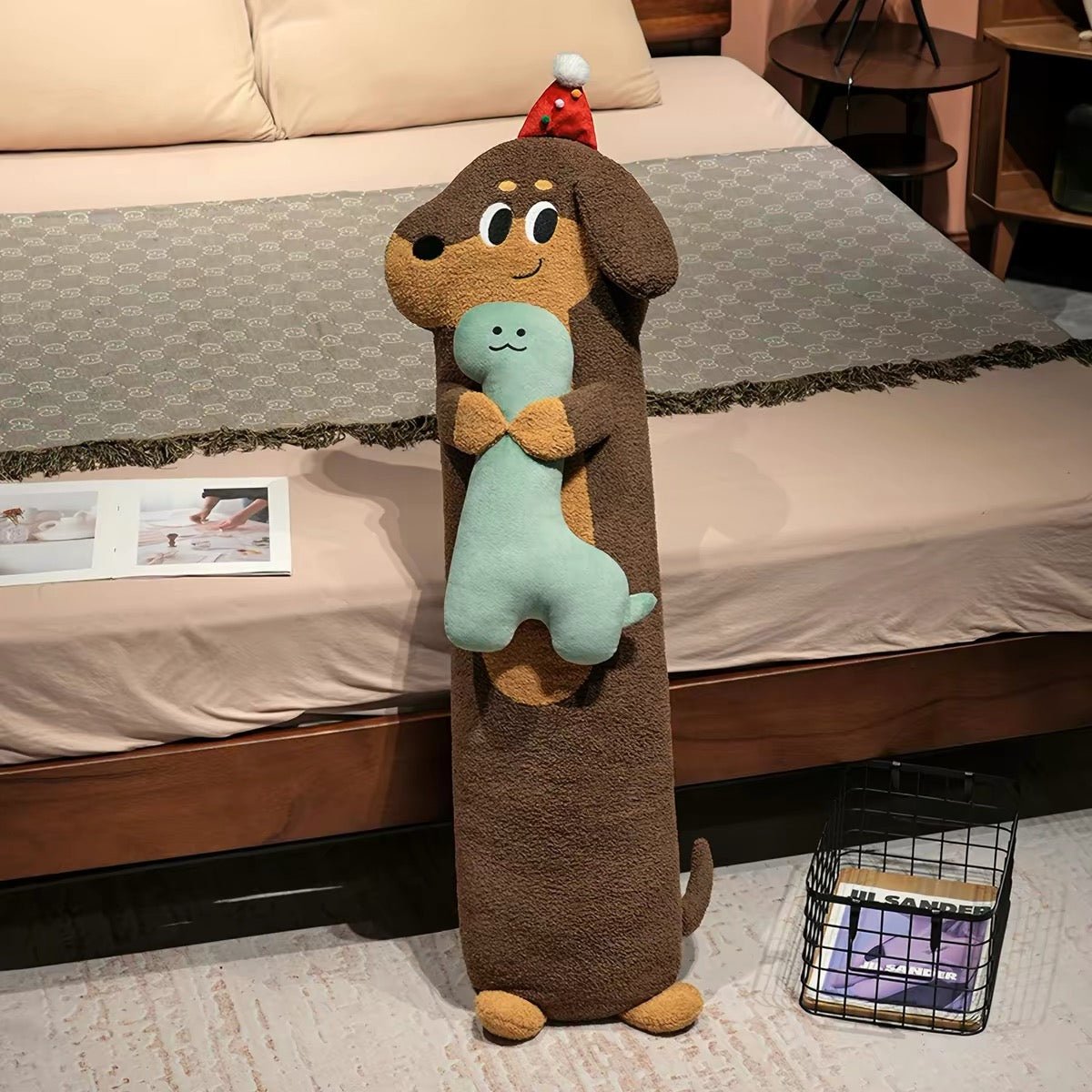 Long Dachshund Plush Body Pillow - Dapper Weenie Co