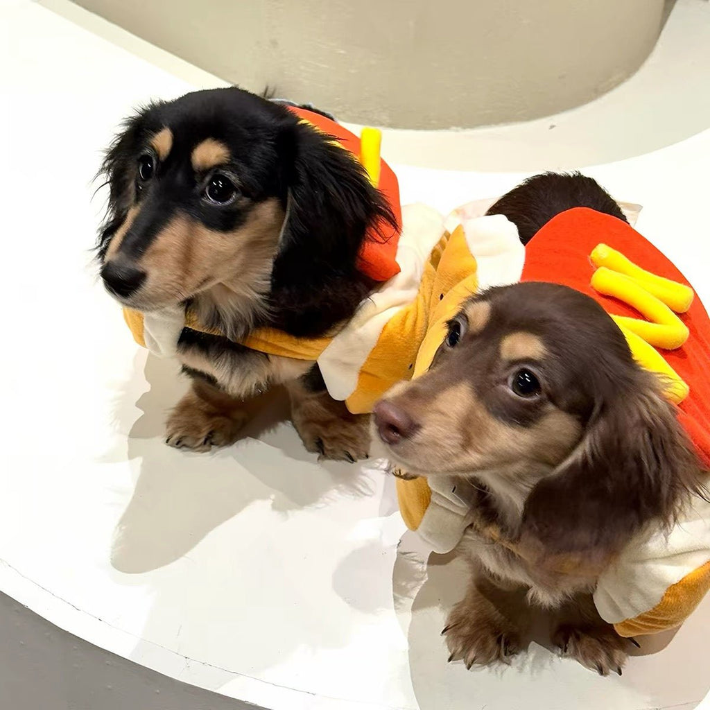 Plush Hot Dog Pet Costume - Dapper Weenie Co