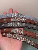 Collana con nome personalizzabile a forma di bassotto | Collare personalizzato a maglie piatte in oro | Gioielli su misura per l'identità dell'animale domestico