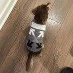 Streetwear Fuzzy Cross Arrow Knit Dog Sweater - Dapper Weenie Co