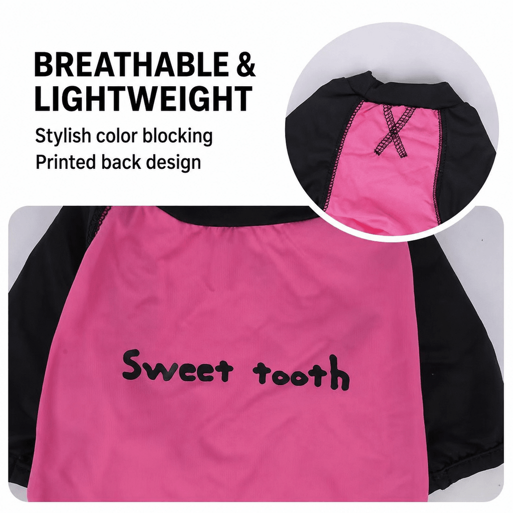 The Black & Hot Pink Color-Block Summer Dog T-Shirt - Dapper Weenie Co
