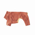 The Cozy Stripe Thermal Onesie - Dapper Weenie Co
