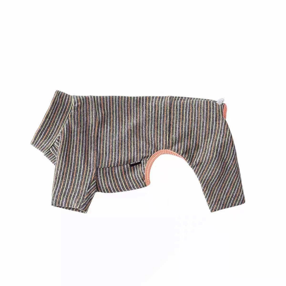 The Cozy Stripe Thermal Onesie - Dapper Weenie Co