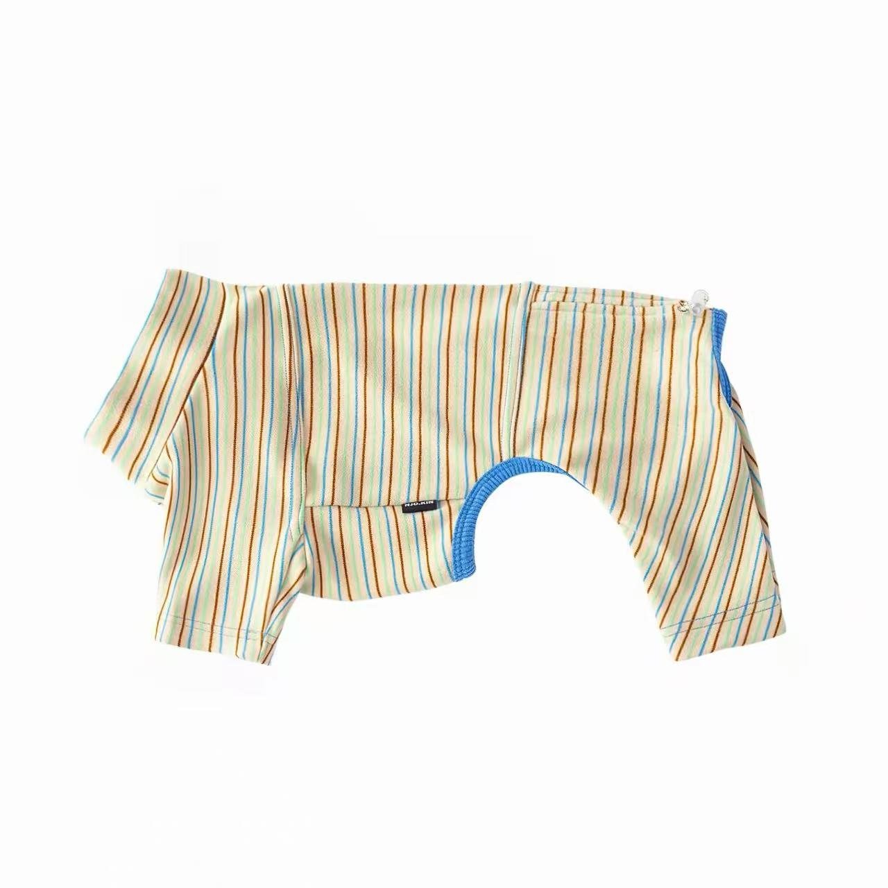 The Cozy Stripe Thermal Onesie - Dapper Weenie Co