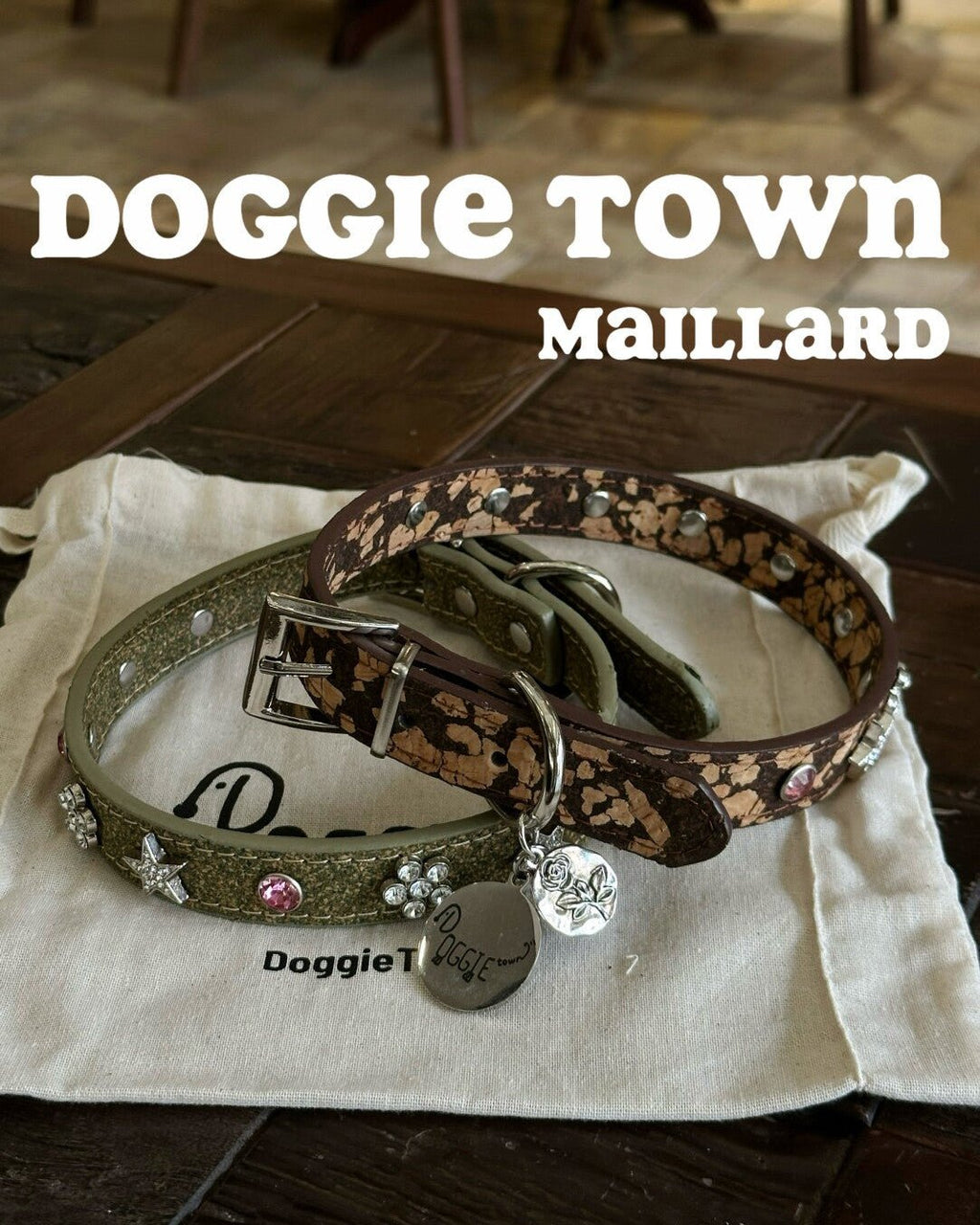 The Doggie Town Maillard Crystal Collar - Dapper Weenie Co
