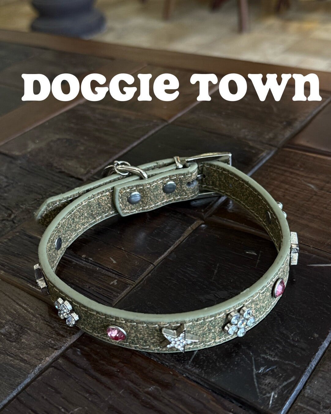 The Doggie Town Maillard Crystal Collar - Dapper Weenie Co