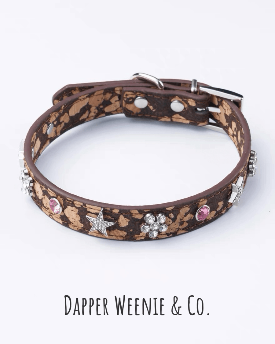 The Doggie Town Maillard Crystal Collar - Dapper Weenie Co