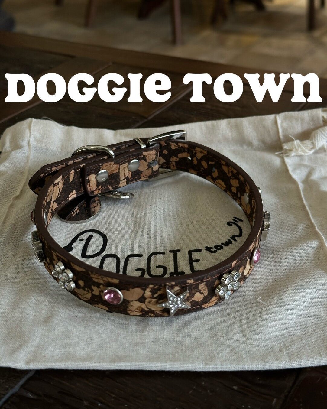 The Doggie Town Maillard Crystal Collar - Dapper Weenie Co