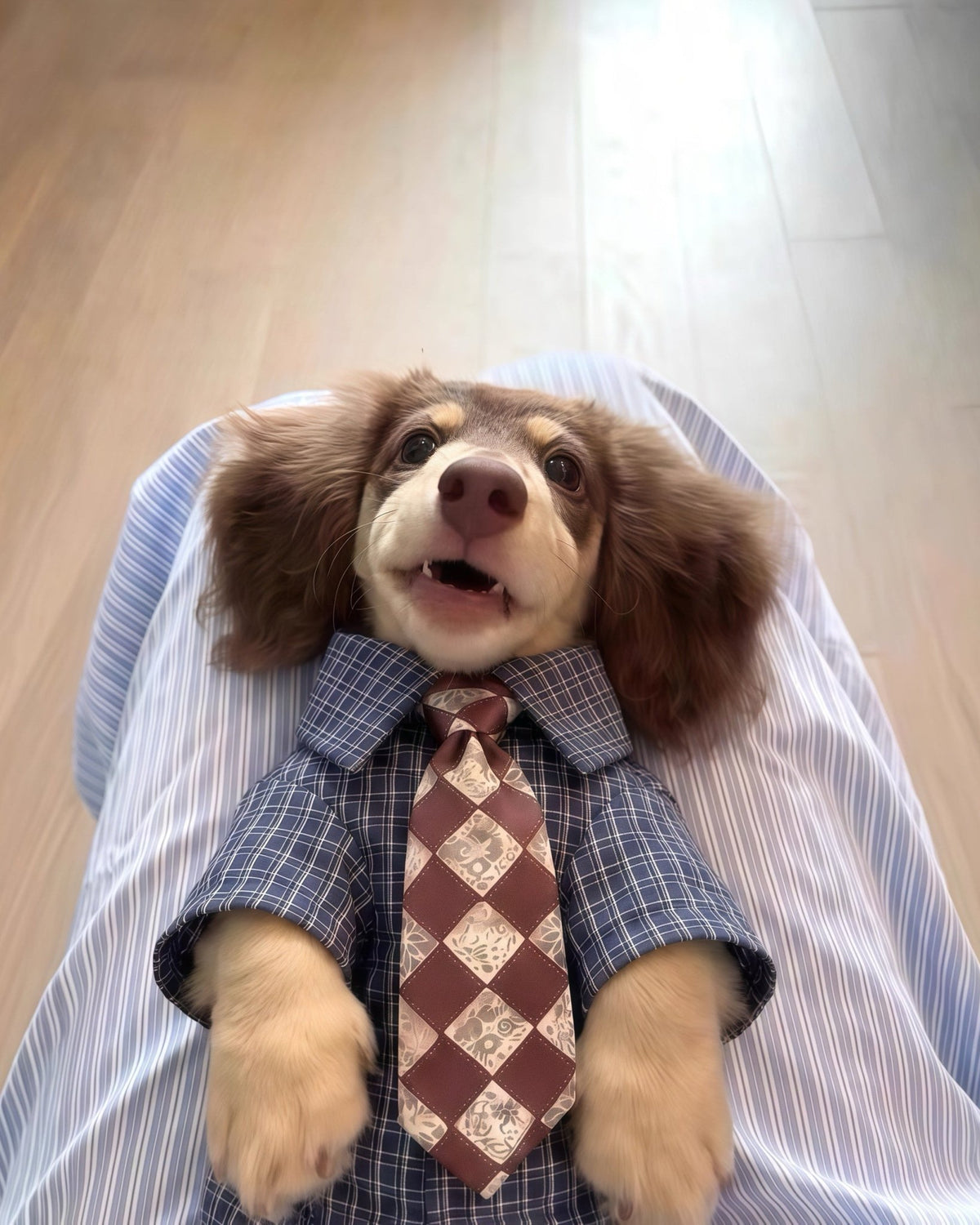 The Executive Prep Collared Shirt & Tie Set - Dapper Weenie Co