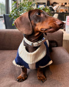 The Heritage Block Knit | Navy & Cream - Dapper Weenie Co