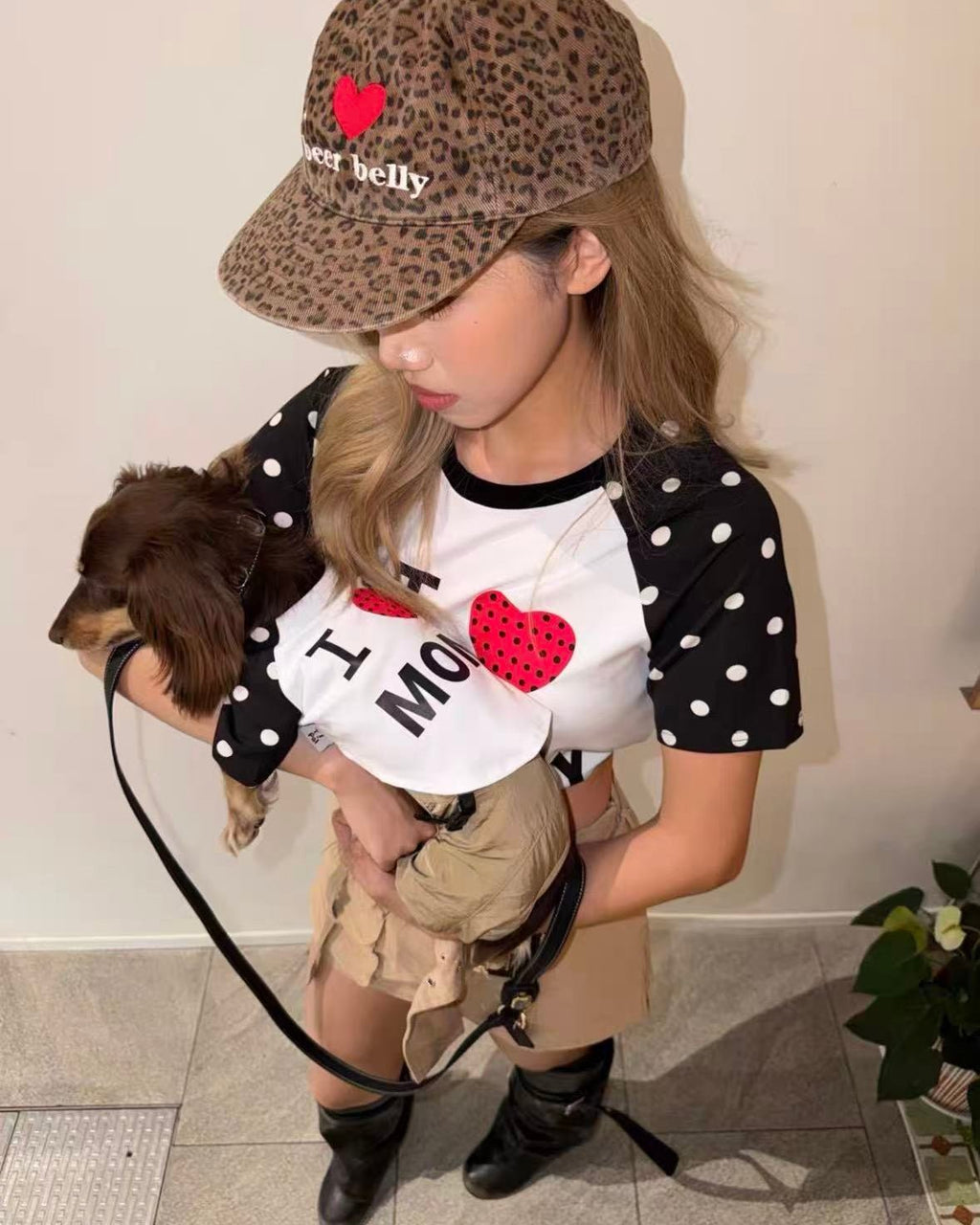The "I Heart Mom" Dog Raglan Tee - Dapper Weenie Co