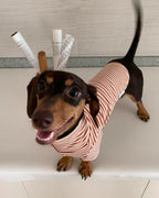 The Retro Striped Mock Neck Tee - Dapper Weenie Co