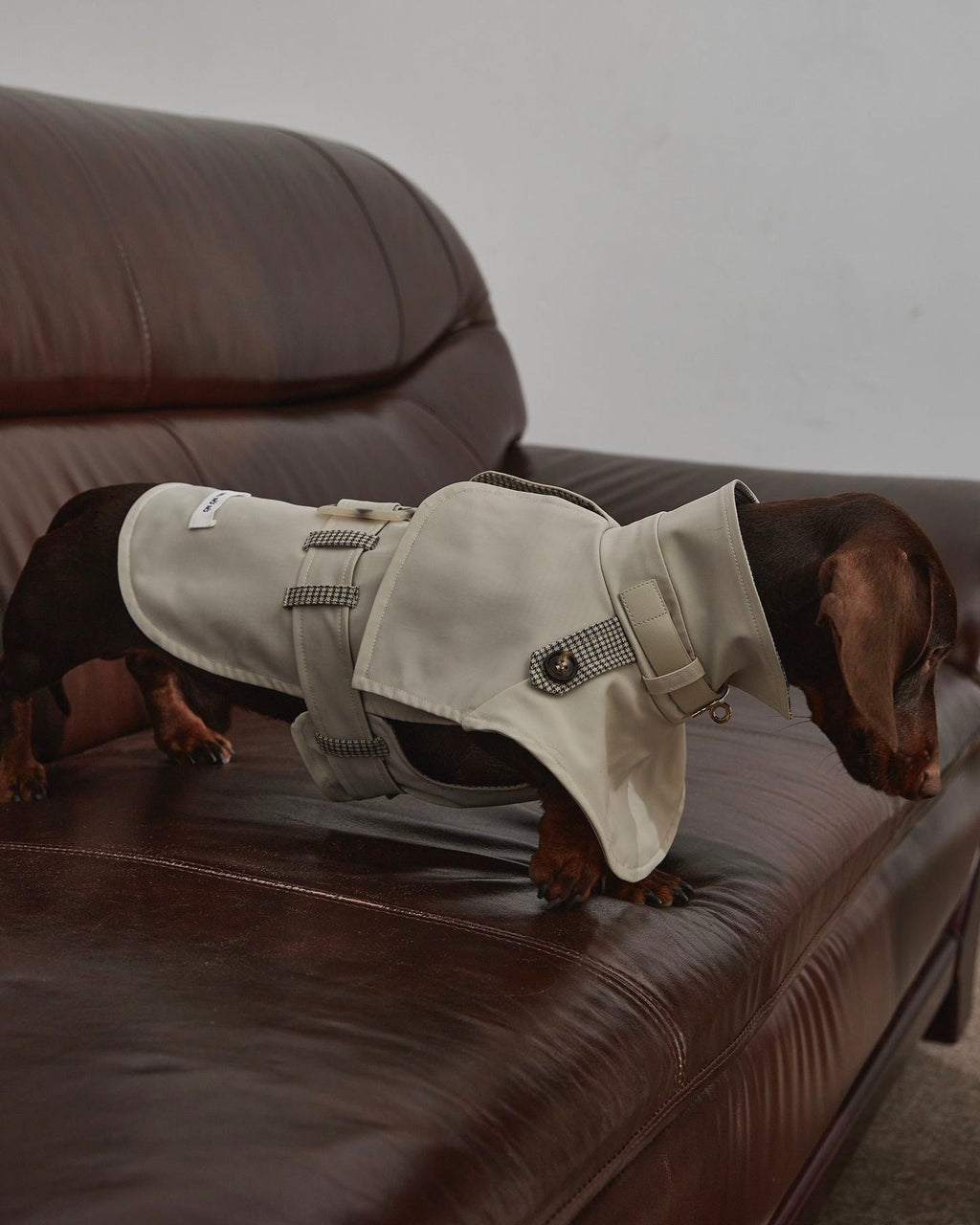 The Reversible Houndstooth Trench Capelet - Dapper Weenie Co