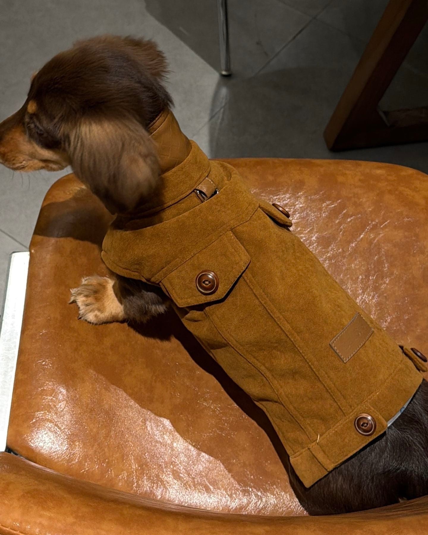 The Reversible Suede & Utility Vest | Tobacco Brown - Dapper Weenie Co