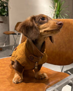 The Reversible Suede & Utility Vest | Tobacco Brown - Dapper Weenie Co
