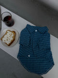 The Textured Plaid Button - Down | Premium Cotton Knit - Dapper Weenie Co