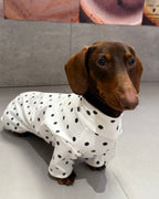 Timeless Polka Dot Knit Jumpsuit - Dapper Weenie Co