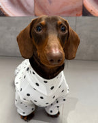 Timeless Polka Dot Knit Jumpsuit - Dapper Weenie Co