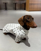 Timeless Polka Dot Knit Jumpsuit - Dapper Weenie Co