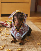 Wizard Hood Striped Pet Loungewear Vest - Dapper Weenie Co